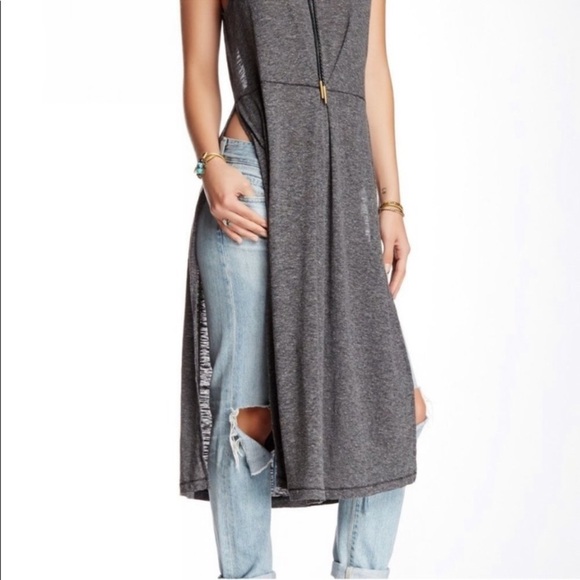 RARE! FREE PEOPLE Comet Maxi Split Side Tunic Dress - Picture 5 of 12